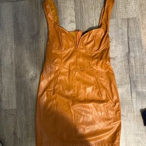 Orange Sleeveless Dress